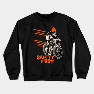 Halloween Safety First Bicycle Crewneck Sweatshirt